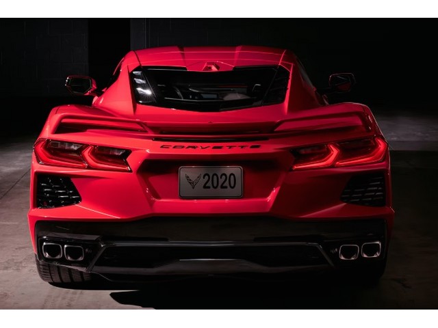 Vista trasera de un General Motors Corvette 2026