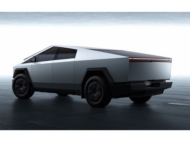 Vista trasera de un Tesla Cybertruck 2026